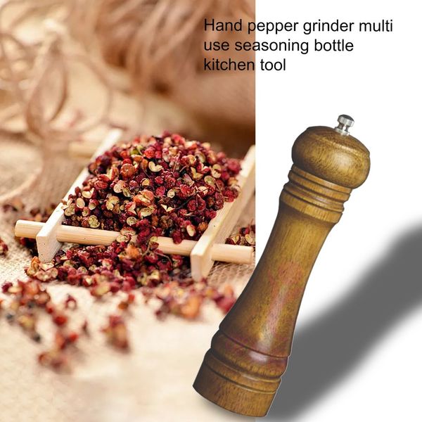 

kitchen oak grinder pepper powder pepper grinder manual pepper grinder multi-purpose cruet kitchen gadget