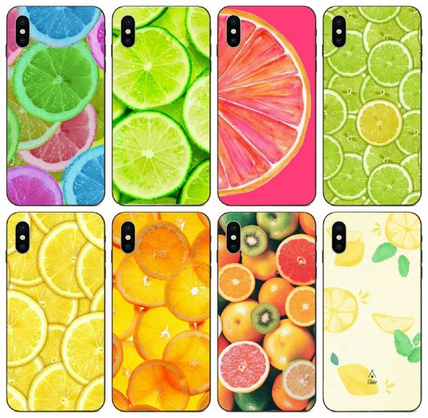 

tongtrade] summer fruit lemon case for iphone x xs max 11 pro 8 7 6s 6p 5s 5p samsung a8 a9 star pro huawei mate 7 8 9 sony xperia z1 case