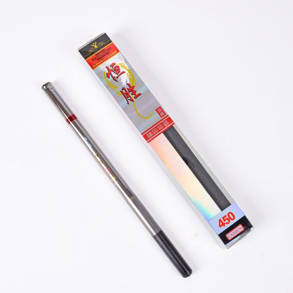 

4.5m / 14.76ft carbon fiber portable fishing rod ultralight mini pole travel fishing tackle pesca for carp