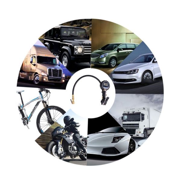 

цифровой насос компрессора воздуха манометра инфлятора автошины быстро соединяет муфту для автомобиля тележки мотоцикла