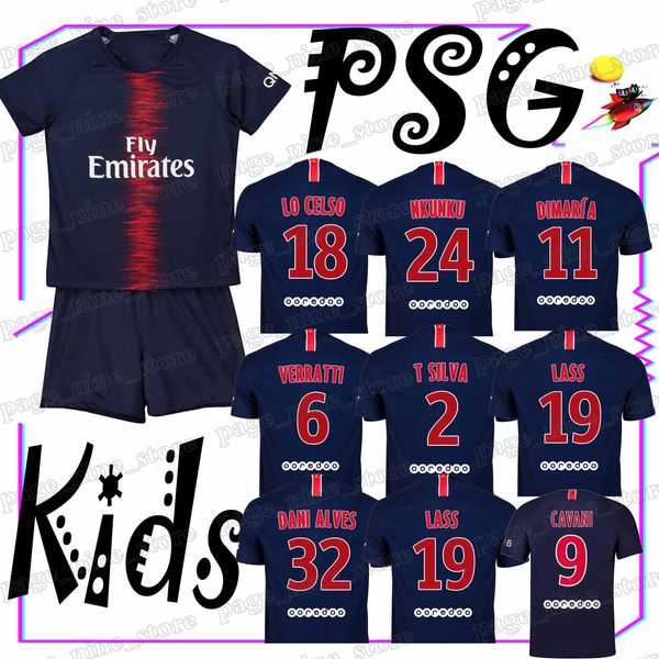 

YOUTH JERSEYS Cavani Mbappe Verratti Di Maria new Customizable Hot sale High-quality club team Football uniform