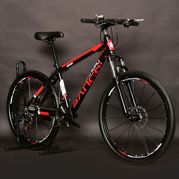 

mountain bike aluminum alloy rims 26 inch speed double disc brakes for men and women bicycle students