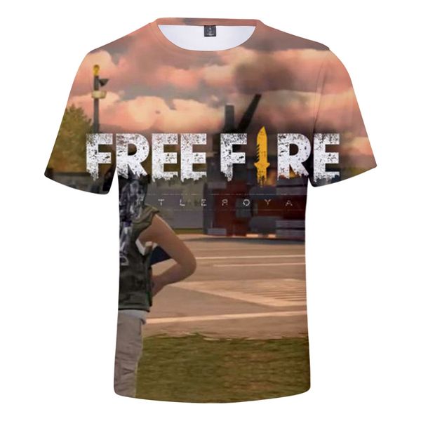 

Mens Women Tshirts 3D Print FREE FIRE Clothing Tops Summer Short Sleeve T-Shirts Teenagers Casual Loose Tshirts 2XS-4XL Lovers Clothing
