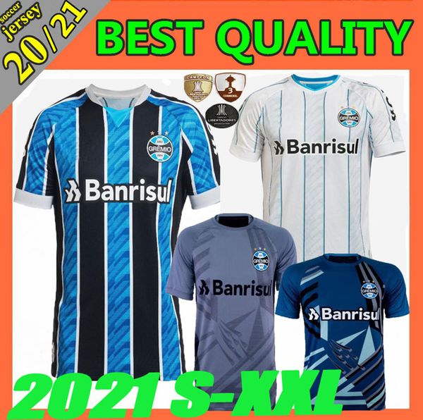

new 2020 2021 gremio soccer jerseys thiago neves 20 21 everton grêmio johnath miller luan marlone brazil league football shirt, Black;yellow