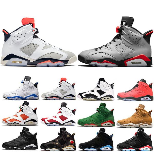 

New Style Reflective Bugs Bunny Bred 6 6s Basketball Shoes For Men Tinker UNC Black Cat Carmine Mens Designer Trainer Sports Sneakers 7-13