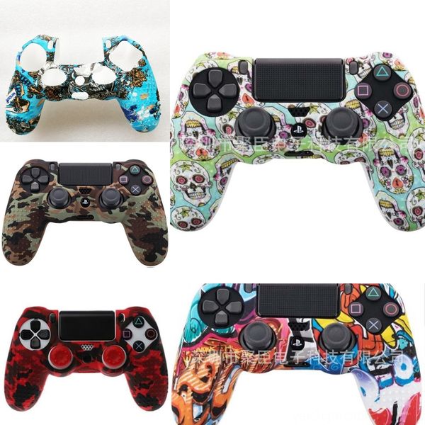 

xklch silicone gel rubber soft case grip cover skin ps4 playstation 4 ps4 pro for slim gamepad joystick protective