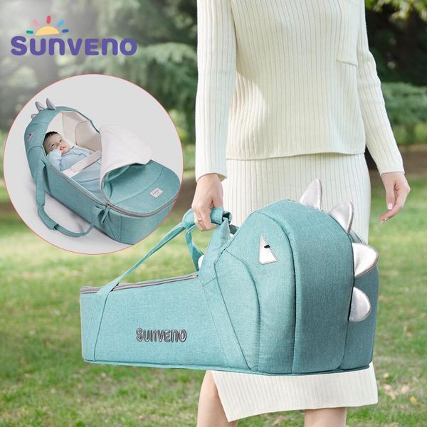 

sunveno baby bed & baby lounger, moses basket bassinet bedside sleeper newborn infant travel bed carrycot for 0-12 months
