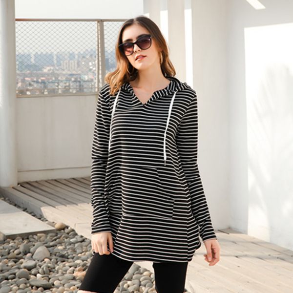 

ladies solid color sweatshirt fashion pullover bottoming shirt gray, Black