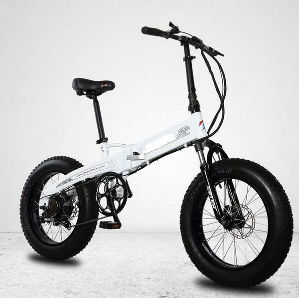

wholesale 20 inch electric folding fat bike 36v 48v ebike, Silver;blue