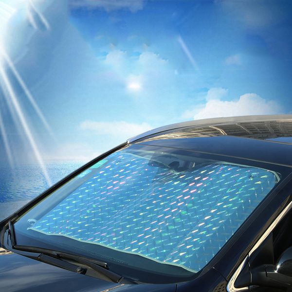

1 pcs car front file window sunshade retractable foldable windshield sunshade protection block anti-uv car window shade