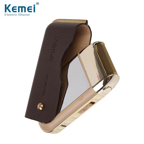 

kemei automatic travel electric shaver beard men shaving electric razor machine trimmer barbeador with mirror face care