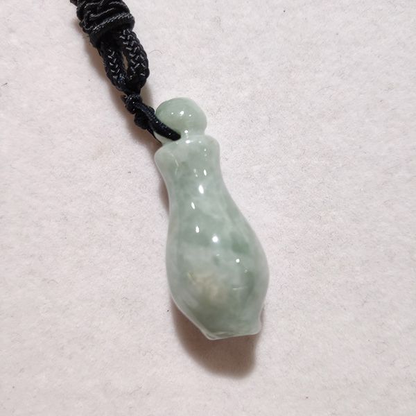 

jyx 2020 new arrival aquaria natural jade pendant nekclace long necklace sweater chain gift for female, Silver