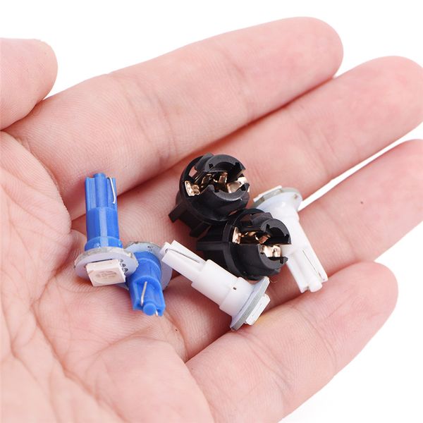 

10pcs special 2cm*1cm twist socket t5 led instrument panel cluster dash light bulb
