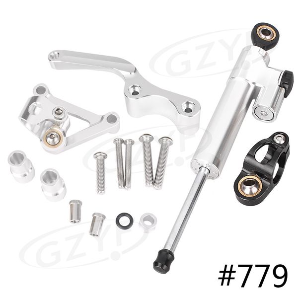 

cnc aluminum steering damper stabilizer safety control w/ mounting bracket for 696 796 795, 20 colors available anodized