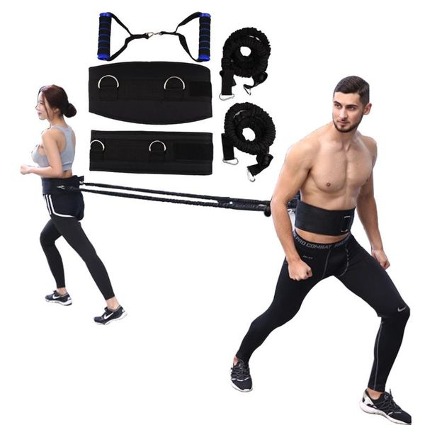 

resistance bands waist running jump string exercise for basketball football crossfit strength training speed agility pull rope