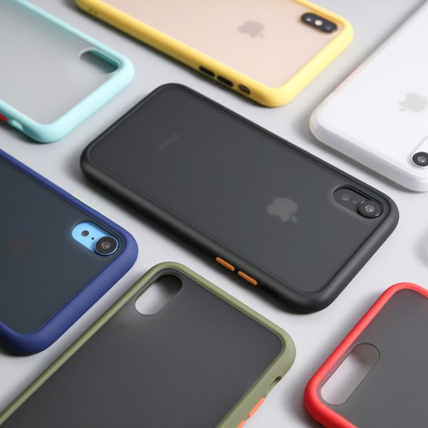 

Ударопрочный Хит цвета Пара телефон чехол для iPhone 11 11Pro Max X XR XS Max 7 8 6 6s Plus Simple Clear Prote