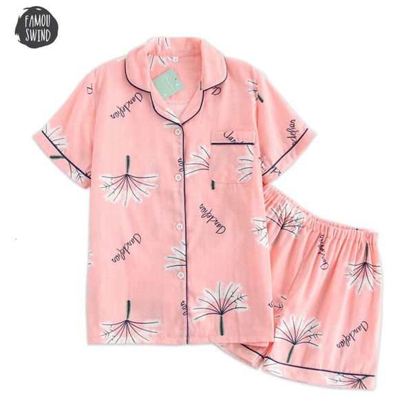 

simple sleepwear short pyjamas women 100% cotton short sleeves ladies pajama sets shorts shirt sleeve cute cartoon japanese women homewear, Black;red