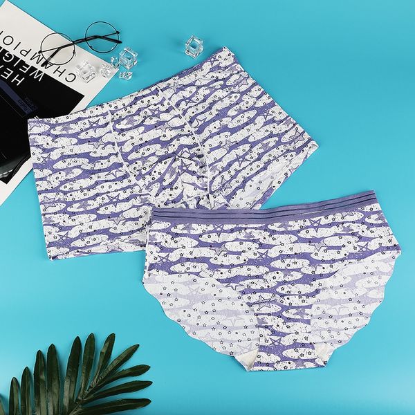 

wrbd1 2020 boxer men's women's underpants underpants cotton underwear triangular cotton trousers boxed breathable hip-lifting coup, Black;white