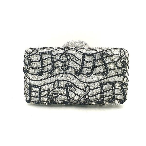

bee in hand inlaid diamond evening bag musical symbol women's wedding zero wallet