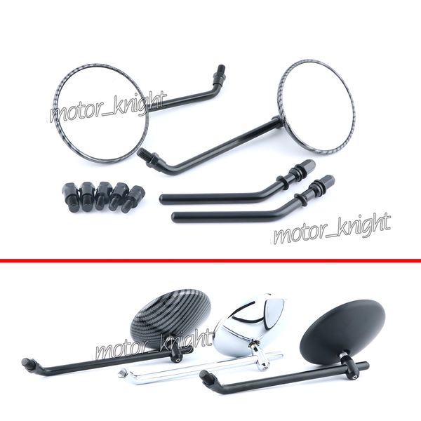 

8mm 10mm motorcycle mirror rearview classic retro round mirror for sr400 xsr700/900 scr950 xjr1300 xmax125 300 400
