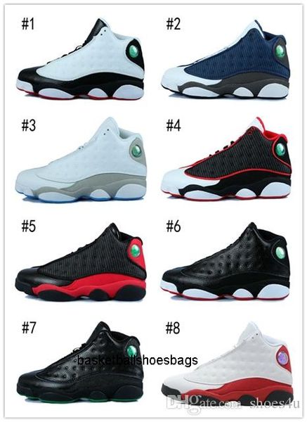 

13 box] basketball xiii [with shoes men bred flints grey toe he got game hologram barons sport sneakers training shoes us 8-13