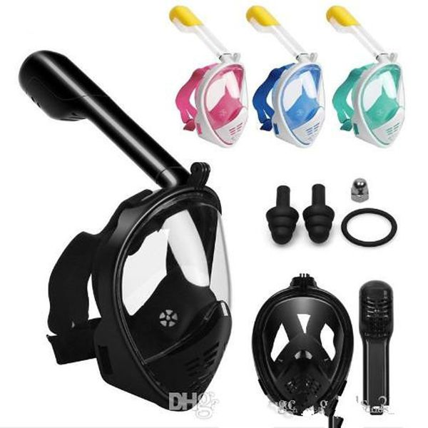 

teenager diving mask underwater scuba anti fog full face diving mask snorkeling set with anti-skid ring snorkel mask