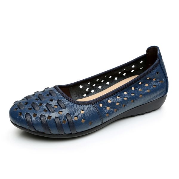 

real leather women flat shoes female casual flat women slip on loafers breathable shoes leather sheos soft moccasins, Black