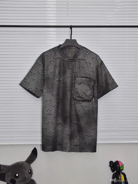 

2020ss весна и лето новый высококачественный хлопок печать короткий рукав круглый вырез панель футболка размер: m--xl-xxl-xxxl цвет: черный, Black