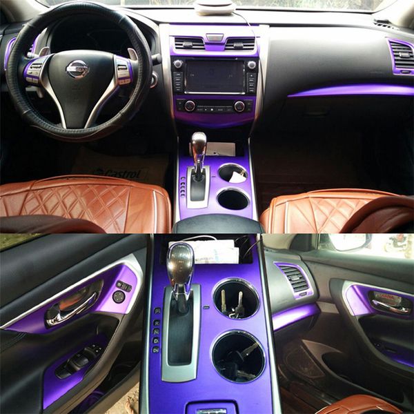 

for nissan teana 2013-2018 interior central control panel door handle 3d/5d carbon fiber stickers decals car styling accessorie