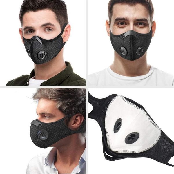 

anti dust mouth mask washable pm2.5 with activated carbon dust pm 2.5 s air mask #qa555, Black