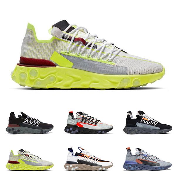 

2019 new react wr ispa running shoes for men women elvet brown ghost aqua gunsmoke platinum volt mens trainer fashion sports sneakers, White;red