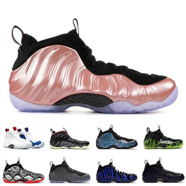 

element rose penny hardaway men basketball shoes foam one vandalized usa snow print black metallic gold mens design trainers sports sneakers