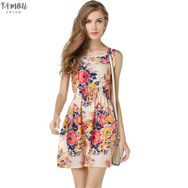 

2020 casual summer chiffon dress women clothes floral short beach dresses korean elegant robe femme, Black;gray