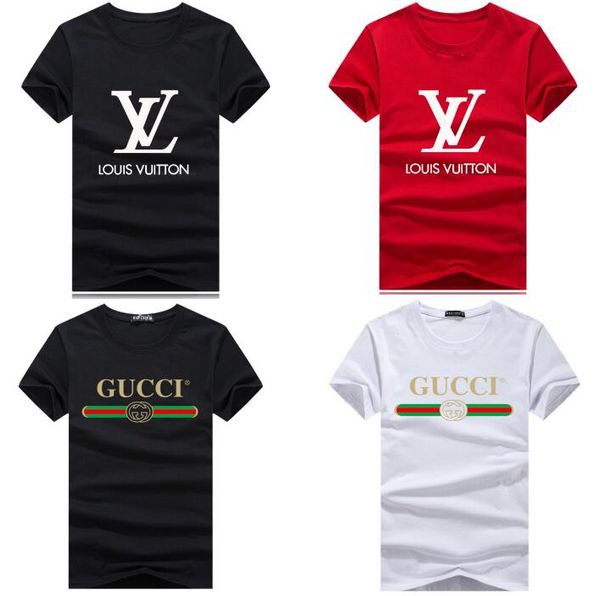 

Whole ale 2019 luxury cla ic brand red green cro bar printing hirt hort leeve polo hirt tee women de igner men top
