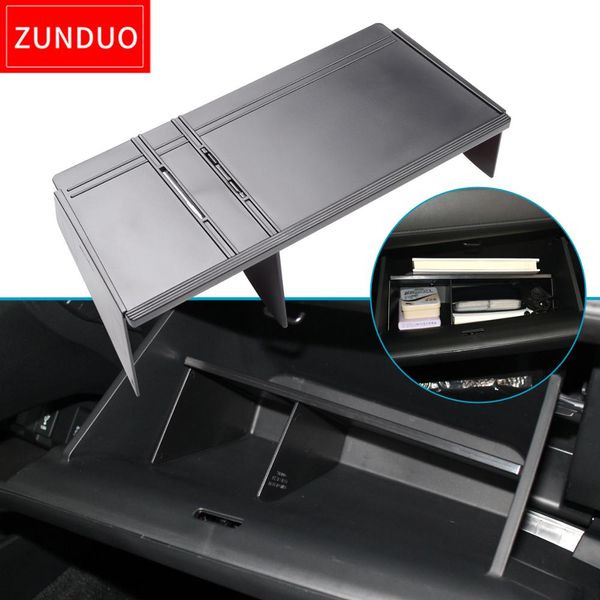 

zunduo car glove box interval storage for hr-v 2016 2017 2018 2019 hrv storage console tidying central box