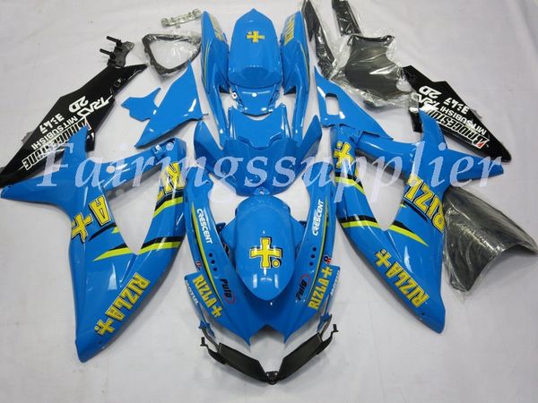 

новый (литье под давлением) abs обтекатель комплекты подходят для (suzuki gsxr 600-750) 2008 2009 2010 gsx-r600 r750 k8 обтекатели набор сер