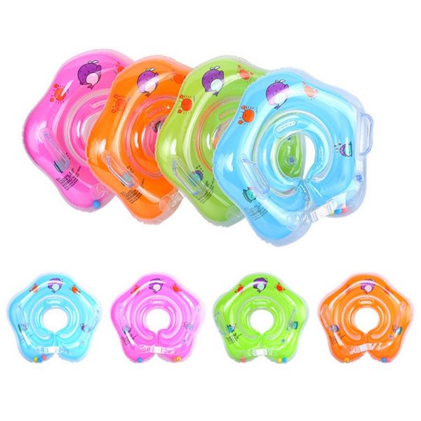 

baby bath swimming neck float inflatable ring adjustable safety aids 1-18 months infant baby toys funny