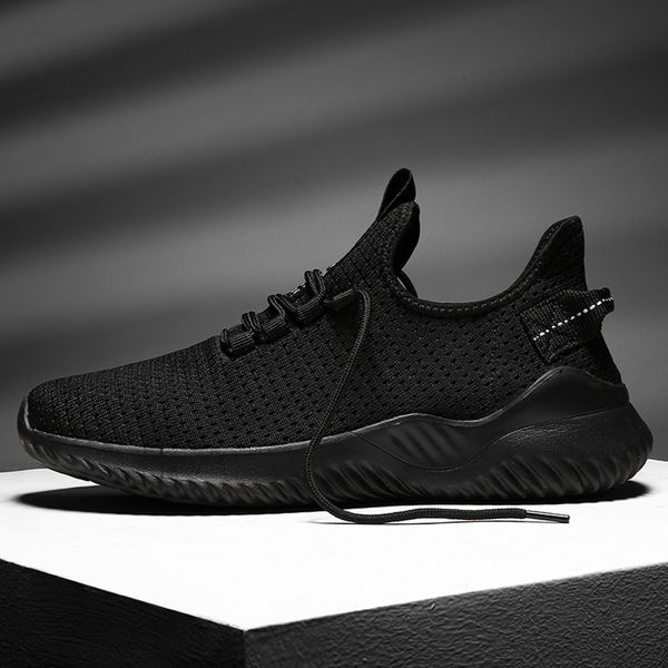 

2019 sneakers new men's shoes mesh shoes leisure sports are breathable in summer shoe dropshipping zapatos de hombre, Black