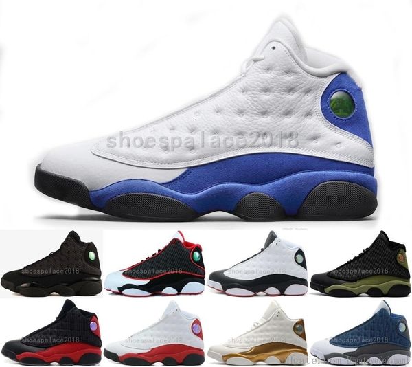

mens basketball shoes athletic sports shoe 13 13s gs hyper royal italy blue chicago bred dmp wheat olive ivory black cat men sports sneakers
