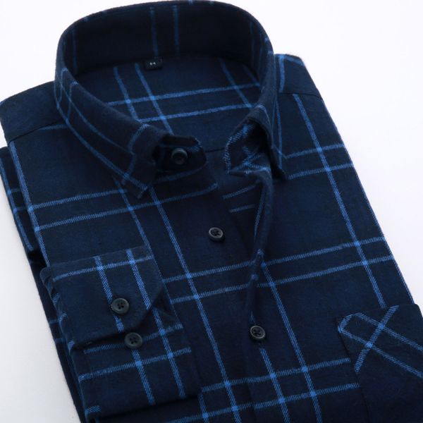 

quality casual men plaid shirt spring autumn flannel men dress shirts fashion long sleeve slim fit chemise homme cotton shirt, White;black