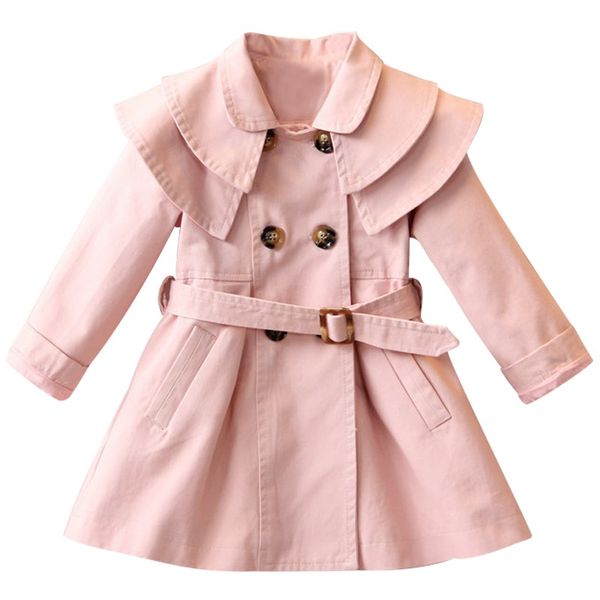 

new fashion spring autumn girls jacket children's clothing girl trench coat kids jacket girl coats trench wind dust outerwear, Blue;gray