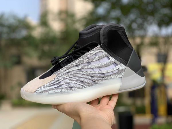 

brand quantum kanye west basketball reflective mens women black white grey zebra designer sport sneaker trainers outdoor shoes