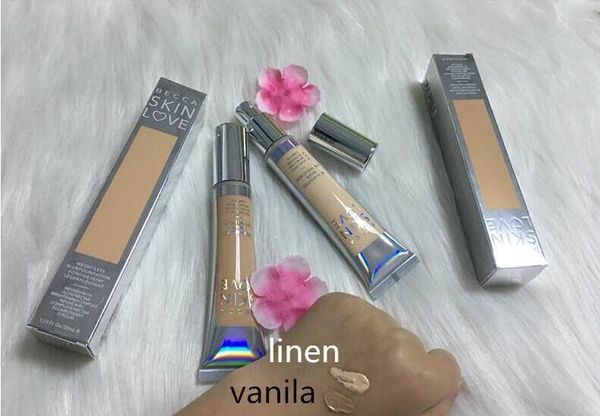 Makeup Foundation kapatıcı Becca Skin Love Weightless Blur GLOW NECTAR BRIGHTENING COMPLEX İLE YAPILMIŞTIR 2 renk keten ve vanilya