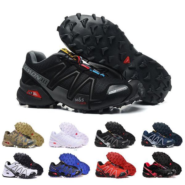 

speedcross 3 iv cs trail running shoes for mens women purple black speed cross outdoor hiking athletic sports designer sneakers 40-46, White;red