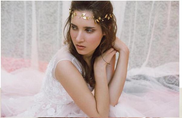 

wedding hair accessories for bride gold headband tiaras and bridal headpieces leaf headdress hairpiece princess hair jewelry