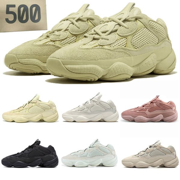 

Dad Sneakers Classic Mens Trainers 500 v2 x kanye west Utility Black Super Moon Yellow Womens Fashion Pink Brand OG SE Cushion