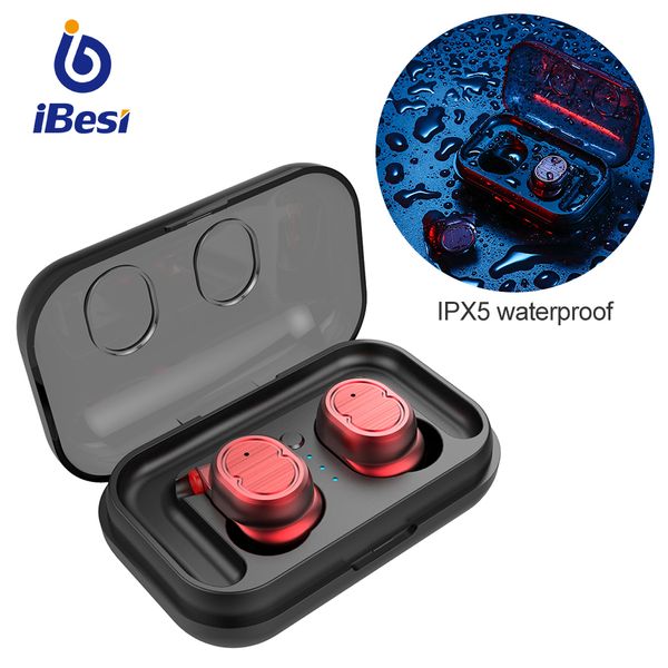 

wireless headphone bluetooth 5.0 earbuds touch control waterproof ipx5 mini earphones with charging box for iphone xiaomi phone lowest