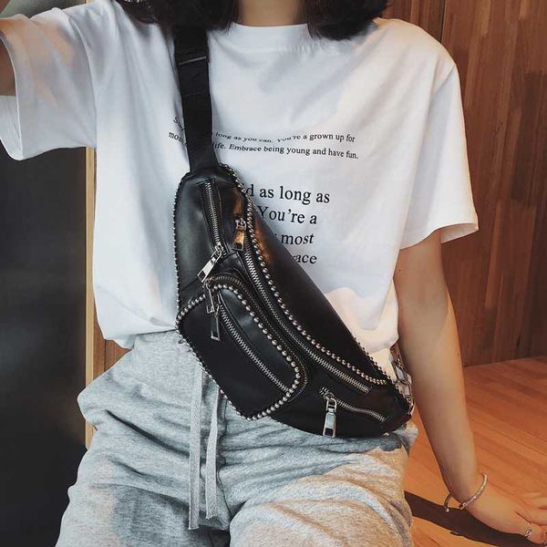 

burminsa koreay стиль женщины бисера грудь сумки мульти-карман поясная сумка дамы дорожные сумки высокое качество искусственная кожа цепи сл