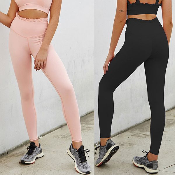 

women's pure color seamless hip tightening sports running yoga pants, White;red