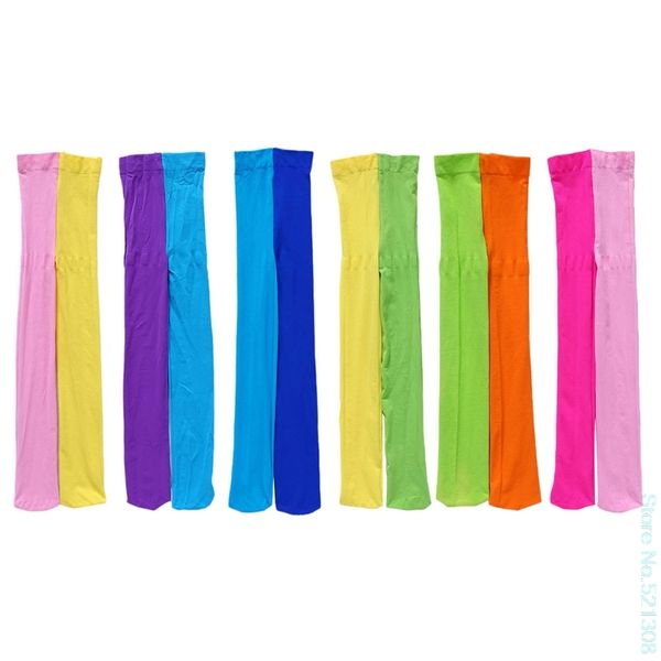 

beautiful girls double candy color warm stockings tight kids pantyhose underpants lovely drop ship, Blue